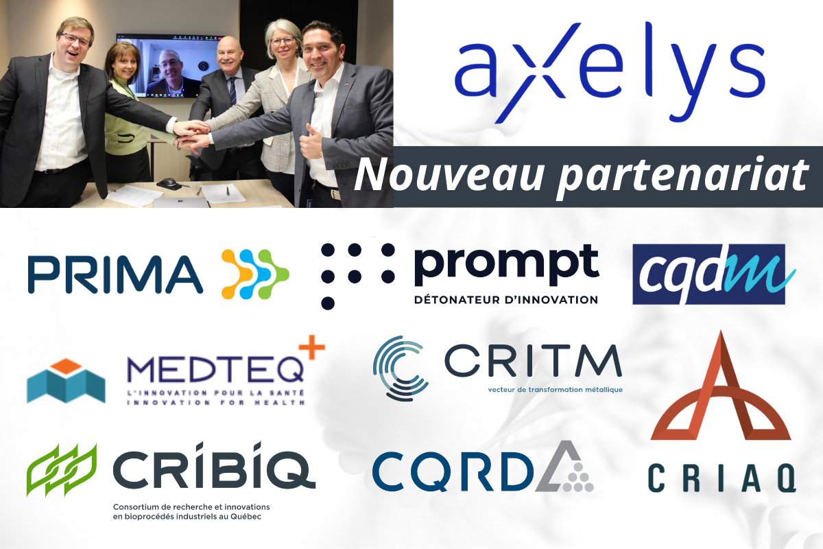 Axelys et les regroupements sectoriels de recherche industrielle (RSRI)  unissent leurs efforts pour propulser l’innovation québécoise au  profit  des centres de recherche, des entreprises et de la société!
